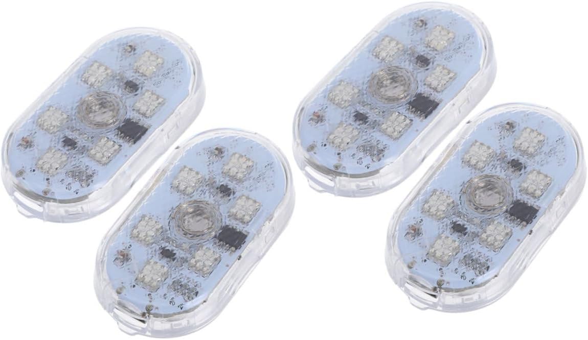 GRADENEVE Led Car Interior Lights Touch Sensor 2 Pairs Charging Stylish Ambience Lighting for Roof Reading