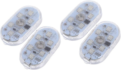GRADENEVE Led Car Interior Lights Touch Sensor 2 Pairs Charging Stylish Ambience Lighting for Roof Reading