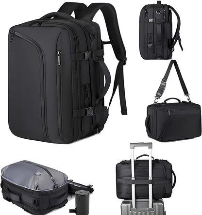 Vacuum Backpack Travel, Compression Packing Cubes, Waterproof Carry on Pack with Expandable and Waterproof Design or Long Term Clothing Storage and Business Trip