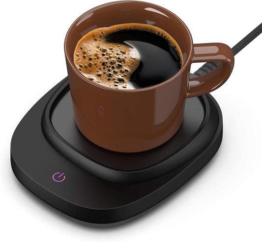 Coffee Warmer Black Coffee Mug Warmer & Cup Warmer for Office Desk Use, Electric Beverage Warmer with Three Temperature Settings, Coffee Warmer for Cocoa Tea Water Milk with Auto Shut Off (NO Cup)