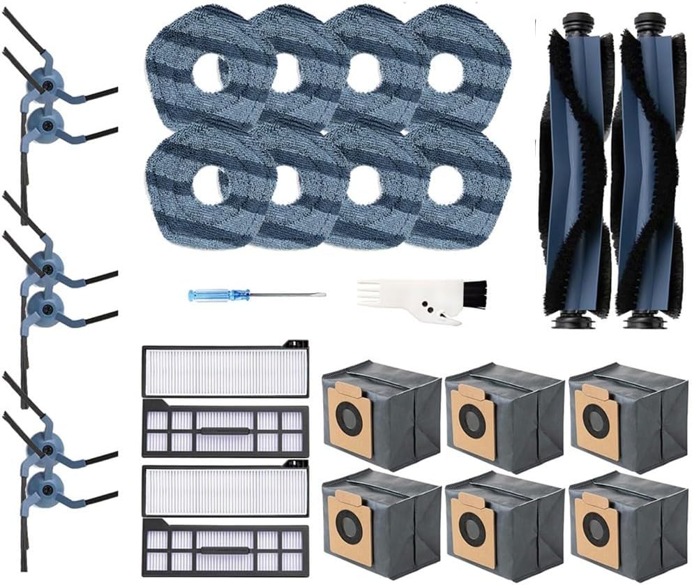 Cleaning Essentials Pack for Eufy X10 Pro For Omni Vacuum Set completo di spazzole, filtri e panni mocio