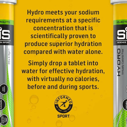 Science In Sport Hydro Electrolyte Tablets - Sugar Free Hydration Tablets, Essential Electrolytes to Reduce Fatigue & Aid Rehydration, Gluten Free, Pineapple & Mango, 160 Servings, 8 Pack