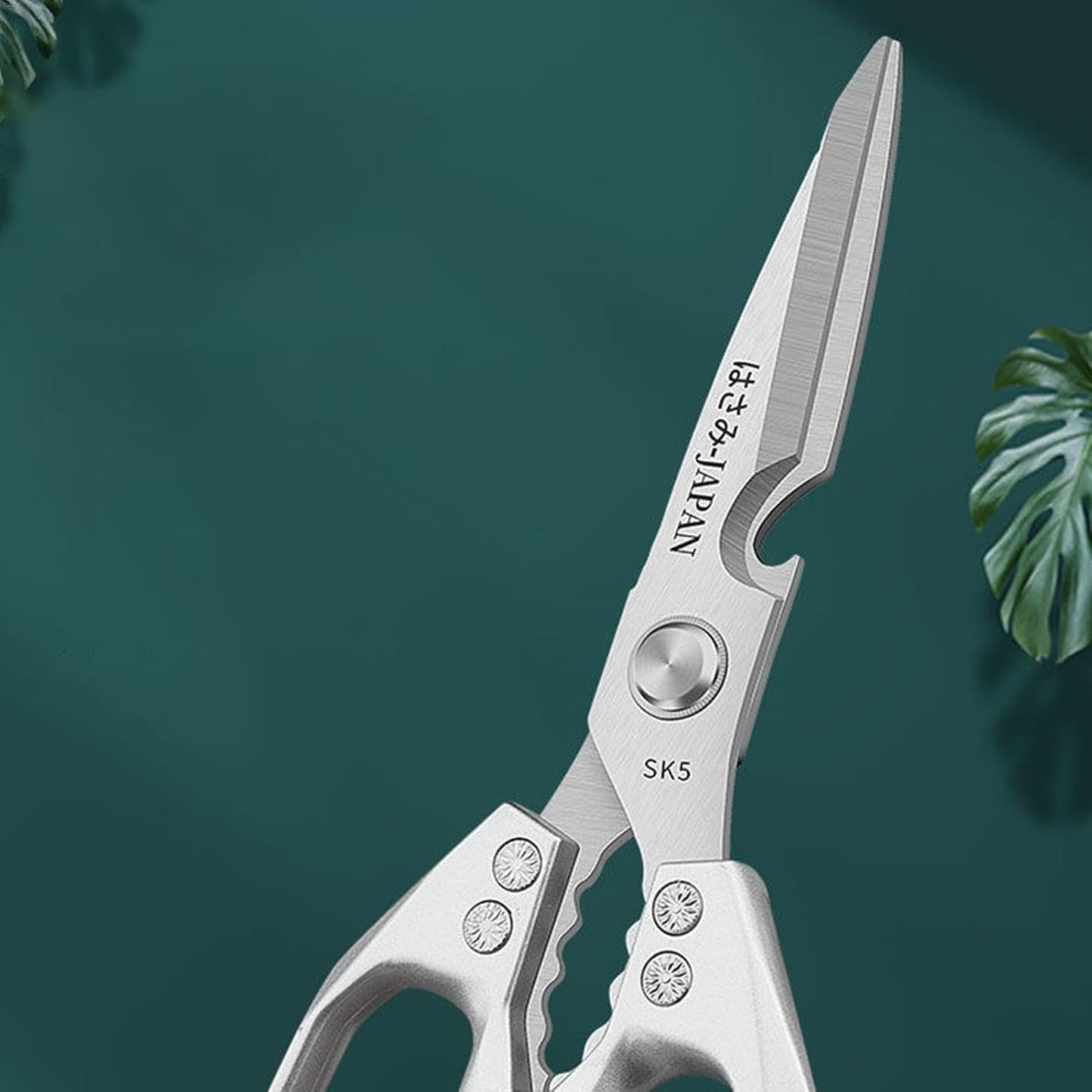 Powerful Kitchen Scissors For Chicken Bones - Stainless Steel Food Cutting Scissors With Bottle Opener And Walnut Cracker, Heavy Duty Kitchen Tool Cutting Shears For Poultry, Meat, And Bones