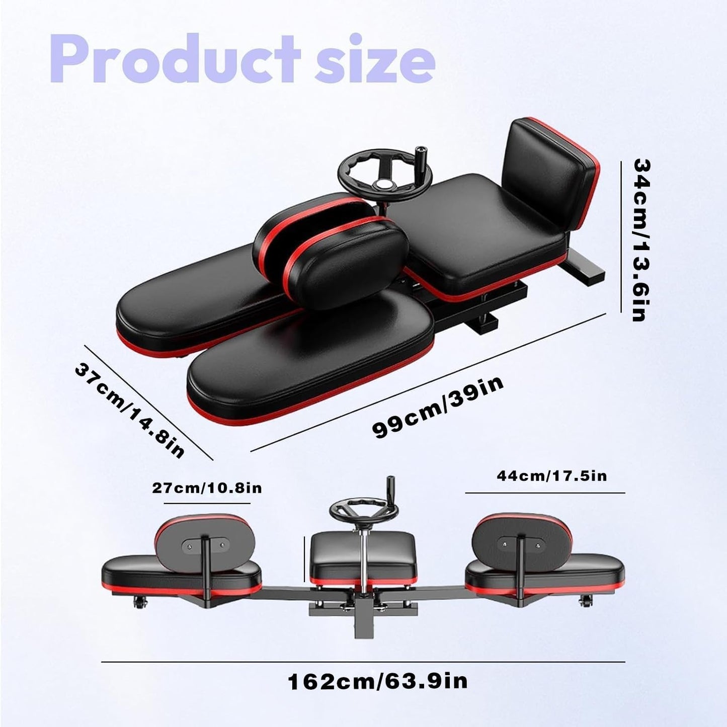 Leg Stretcher, 100kg Stretch Machine, Heavy Duty Steel Frame Equipment Splits Machine, Leg Stretching Training Machine for Home Gym Split Machine Training Fitness with 6 Accessories