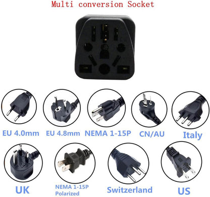 Travel Plug Adapter - UK Au 3 Socket Charger Adapter | Electronic Device Charging Accessories for Travel, Business Travel, Australia. Bseid