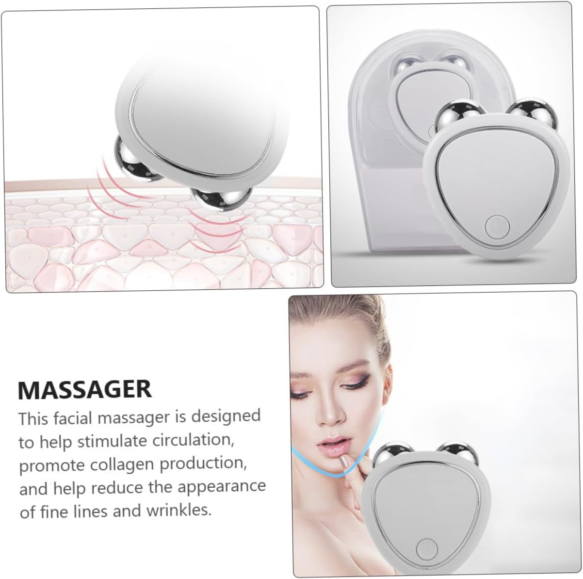 CALLARON Face for Compact Skin Care Tool for Tightening and Lifting Facial Skin to Reduce Puffiness Dark Circles Portable and Lightweight Design