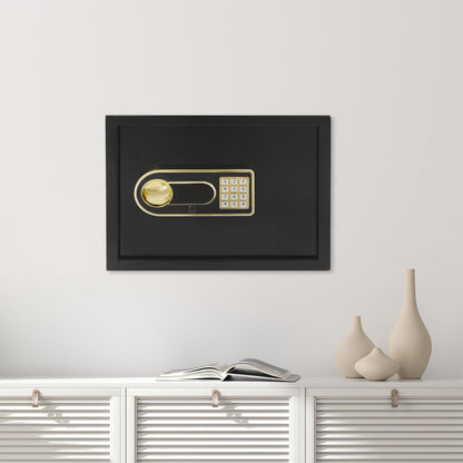 30L Safe Box with Smart Lighting, Small Value Safe with Digital Keyboard for Dormitory, Hotel, Office, Cash, Documents, Jewelry