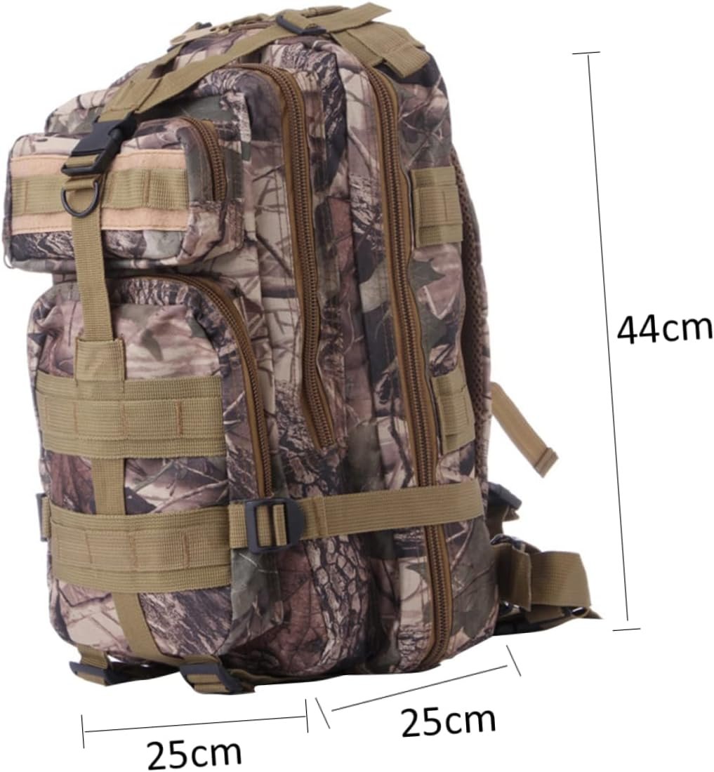 Kisangel Small Hiking Backpack Camouflage -35l Men's Travel Pack Outdoor Adventure Gear