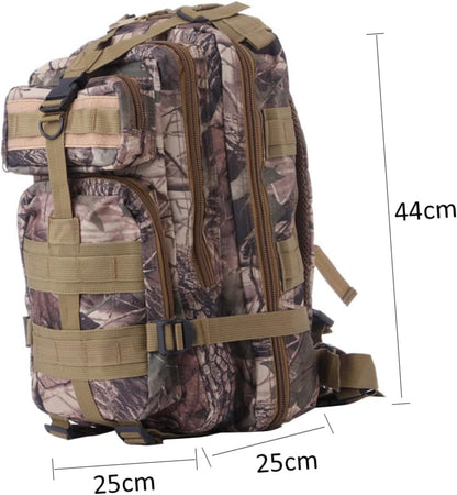 Kisangel Small Hiking Backpack Camouflage -35l Men's Travel Pack Outdoor Adventure Gear