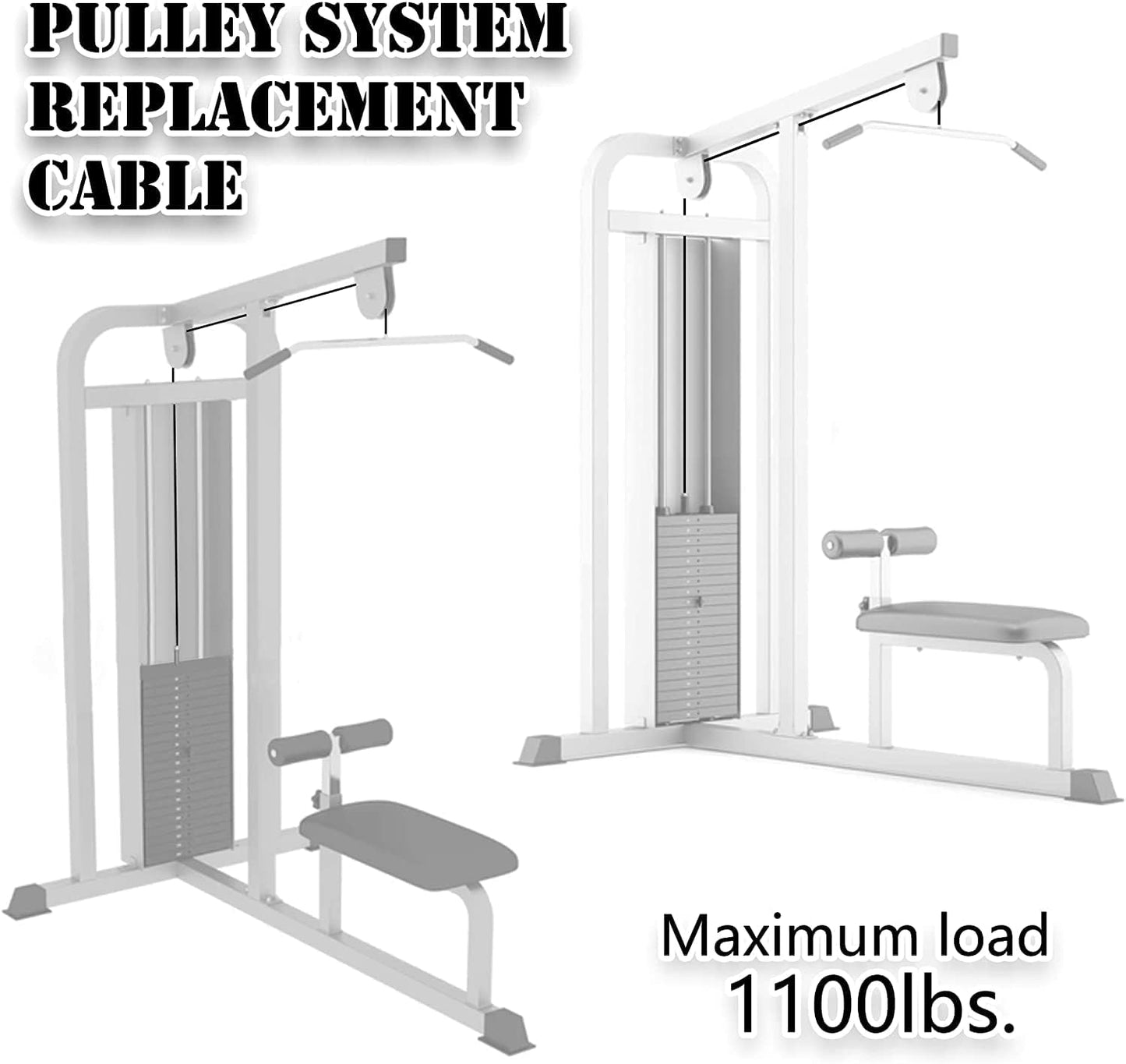 J Bryant Gym Machine Accessories for 5mm/6mm Cable Ball Stopper Interface Port Components Fitness Equipment Wire Rope Port Joint Replacement Parts for Home Gym Machine Use