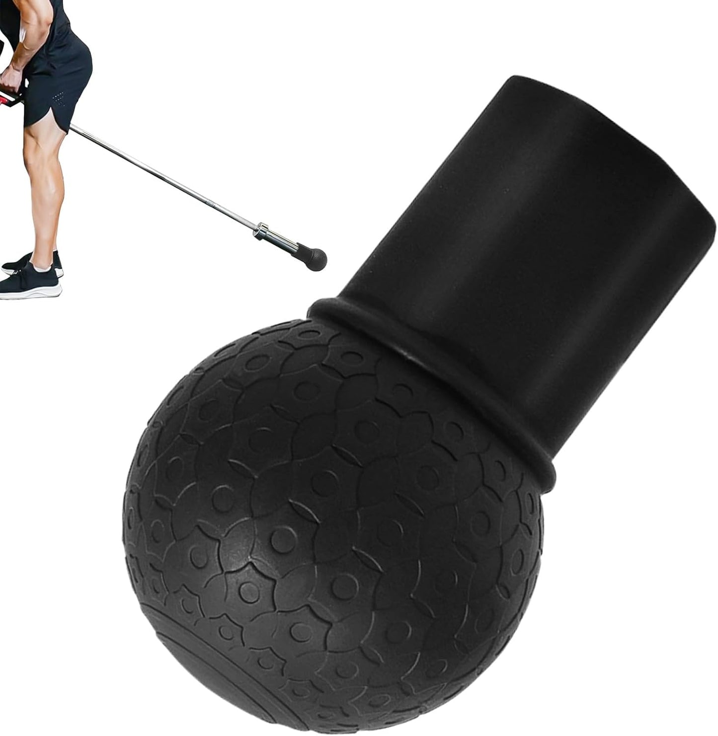 Barbell Land Mine Attachment - Natural Rubber Accessories for Gym | Anti-slip Land Mine Attachment for Barbell, Workout Home Gym Equipment