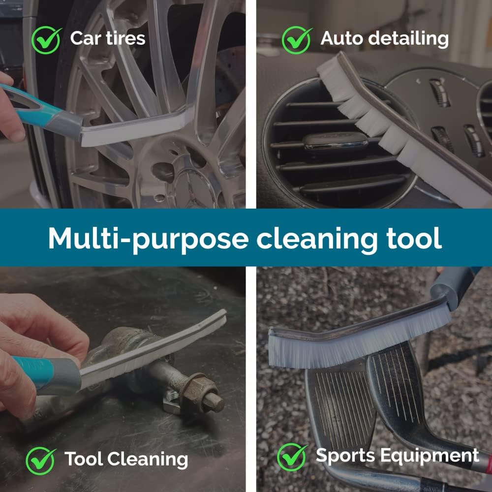 EvaClean Essentials, spazzola angolare perfetta per la pulizia di malta e malta, confezione da 10, forte, durevole per la pulizia di piastrelle, intonaco, superfici o aree difficili da raggiungere in