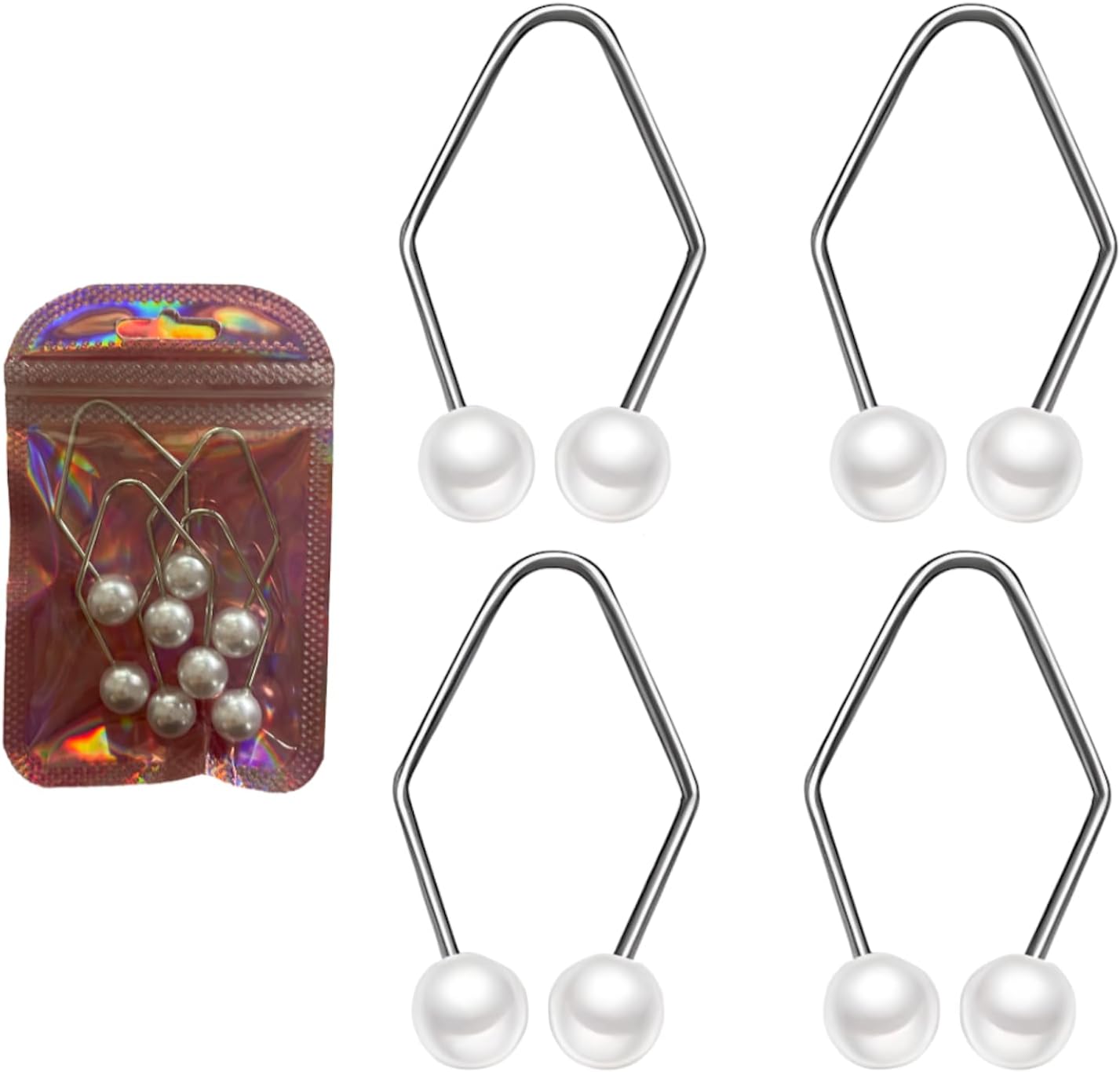 4pcs Dimple Makers For Cheeks, Dimple Trainer For The Face, Mask Maker, Facial Care& Exerciser, Face Lift, Personal Skin Care tools,Develop Natural Dimples devices Gifts for wowen (Pearl White)