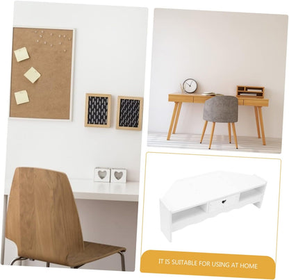 Happyyami 1Pc Desktop Monitor Storage Stand with Office Computer Screen Riser Simple Design for Enhanced Workspace Organization