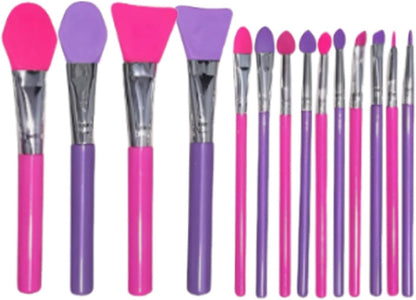 Silicone Makeup Brush, Lip Applicator Set, Eyeshadow Applying Kit, 5.51 Inches Versatile Cream Makeup Tool For Resin Epoxy Art Crafting And Beauty Accessories