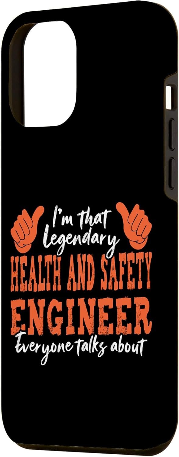 Custodia per iPhone 14 Pro Max Funny Profession Quote Legendary Health And Safety Engineer