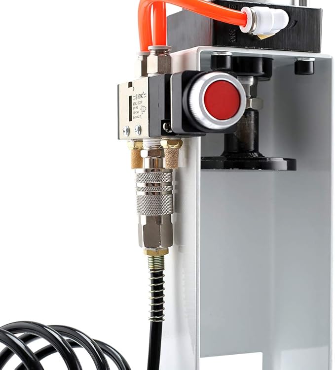 Pneumatic Cylinder Aluminum Can Crusher, Heavy Duty Pneumatic Cylinder Soda Beer Can Crusher, Eco-Friendly Recycling Tool(Complimentary windpipe)