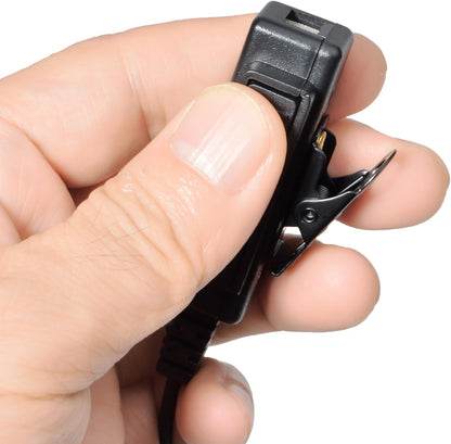 UAYESOK Walkie Talkie 2 Pin Kenwood to 3.5mm Headphone Adapter, Aux Audio Cable, Radio Adapter with PTT for Baofeng Kenwood TYT Wouxun Quansheng Radio for Electronic Earphones