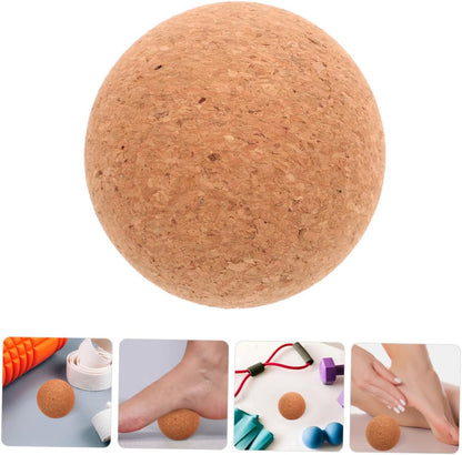 Toddmomy Palla da Yoga Palla da Massaggio Terapeutico Massaggiatore a Mano Massaggiatore Muscolare Sfera a Rulli Massaggiatori per La Schiena Accessori per Massaggi Trucioli di Sughero