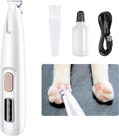 Cat Lawn Mower Hair Clippers, Silent Dog and Cat Clippers Paw Trimmer Waterproof Dog Around Paws, Eyes, Ears, Face