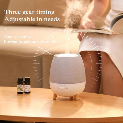 300ml Essential Oil Aroma Diffuser with Remote Control Timer Waterless Auto-Off Protection LED Warm Night Lamp Air Humidifier for Bedroom Home Yoga Spa
