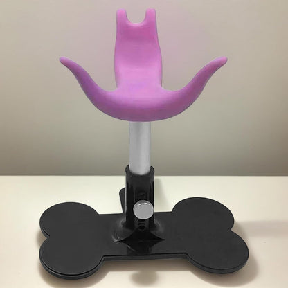 Nuyhgtr Dog Grooming Stand, Puppy Bathing Support Platforms, Height Adjustable Assistive Bench With Non Slip Surfaces for Bathing Showering Trimming Washing Small Pets, Gray, 14.5-18.5cm