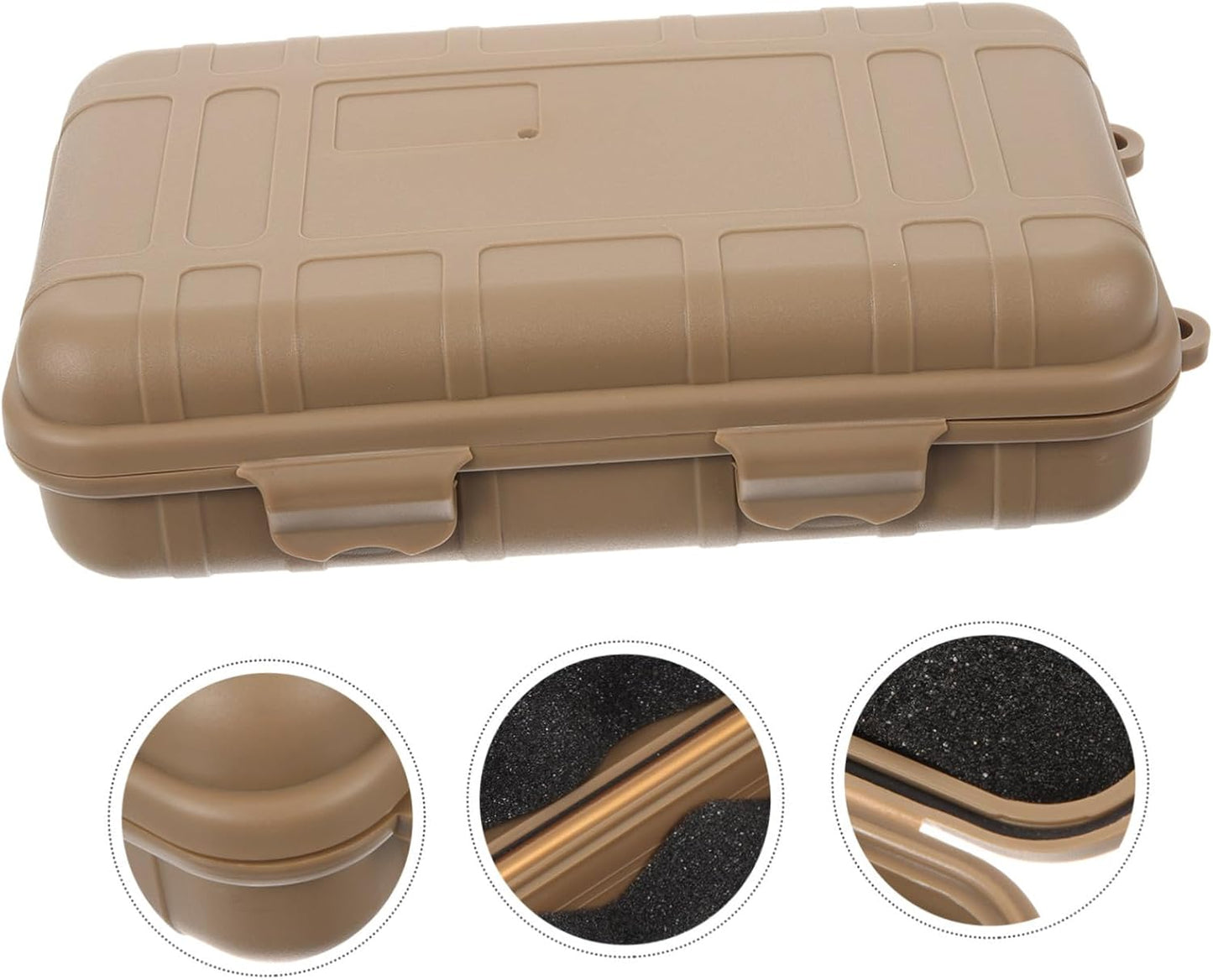 LAPYAPPE Survival Device Storage Case Durable Shockproof Organizer Tool Box for Outdoor Supplies Compact Lightweight Material for Camping Emergency Preparedness