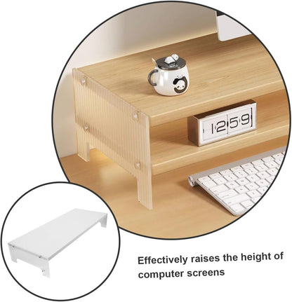 Tofficu Monitor Stand Riser with Legs Portable Laptop Stand for Desk Organization Heightening Computer Stand for Improved Posture and
