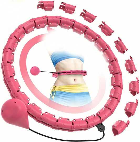 ZBDZSW Cerchio Fitness Staccabile da 24 sezioni con Palla Solida Anello per Esercizi Pilates all'aperto Attrezzatura per Allenamento Vita Sottile Perdita di Peso