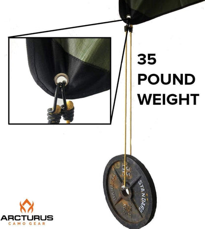 Arcturus Heavy Duty Survival Blanket – Insulated Thermal Reflective Tarp - 152 x 208cm. All-Weather, Reusable Emergency Blanket for Car or Camping (Black)