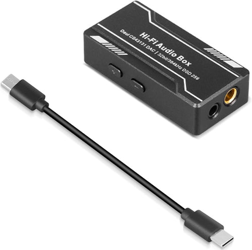 USB Type C to 3.5mm 4.4mm Sound Interfaces CS43131 HiFi Headphone Amplifier Digital Decoding Earphone Converter