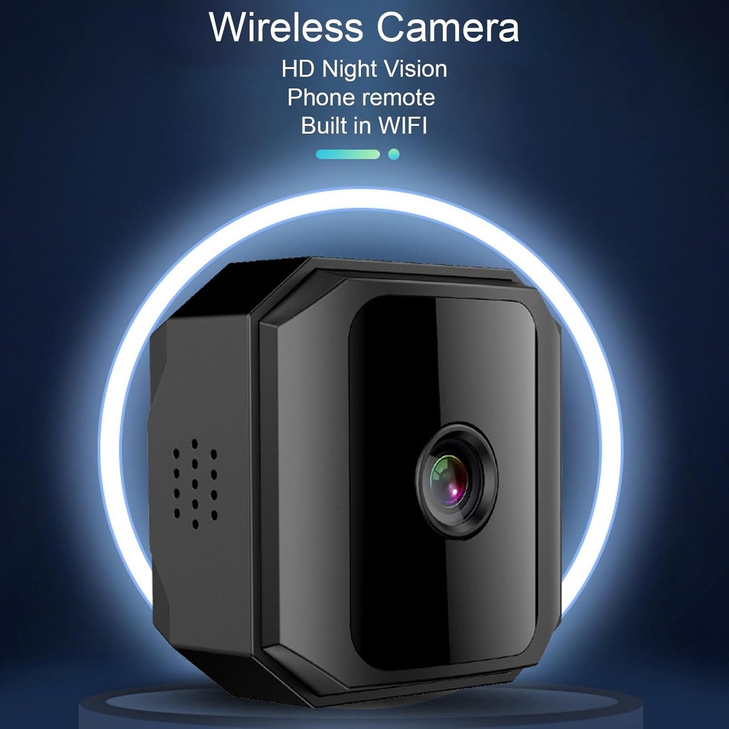 Mini Security Camera, 1080p HD WiFi Pet Camera with Phone APP, AI Motion Detection, Night Vision, Compact Tiny Wireless Camera for Indoor Outdoor Use