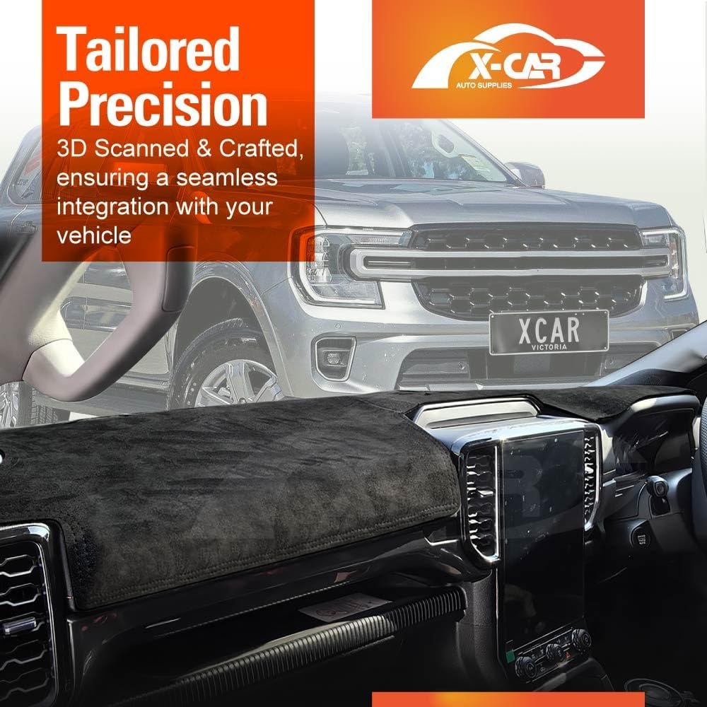 X-CAR Dash Mat for Ford Everest Full Cover 2022-Onwards Non-Slip Microfiber Pad Interior Accessories