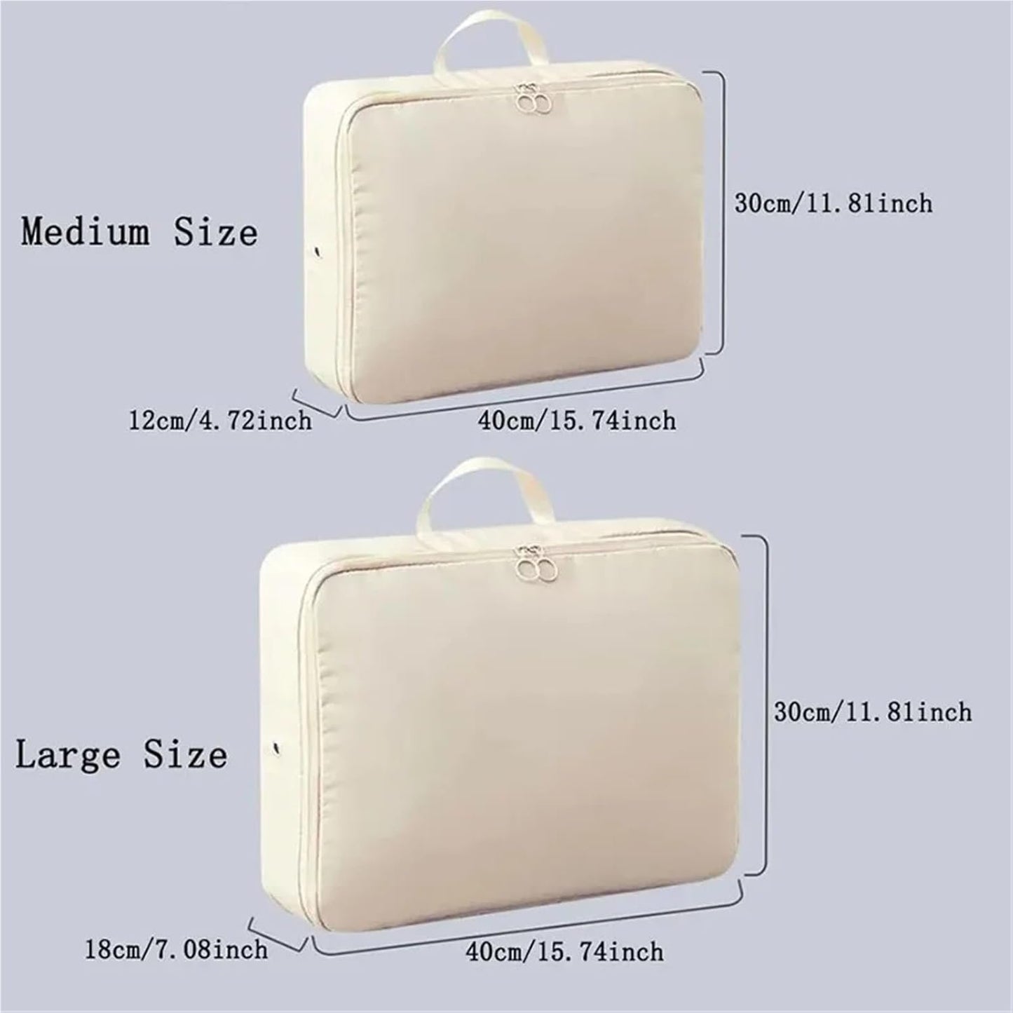 Baskets for closet organization Large Travel Compression Packing Box Portable Luggage Clothes Storage Bag Waterproof Drawer Bag(Blue,M36x26x10cm)