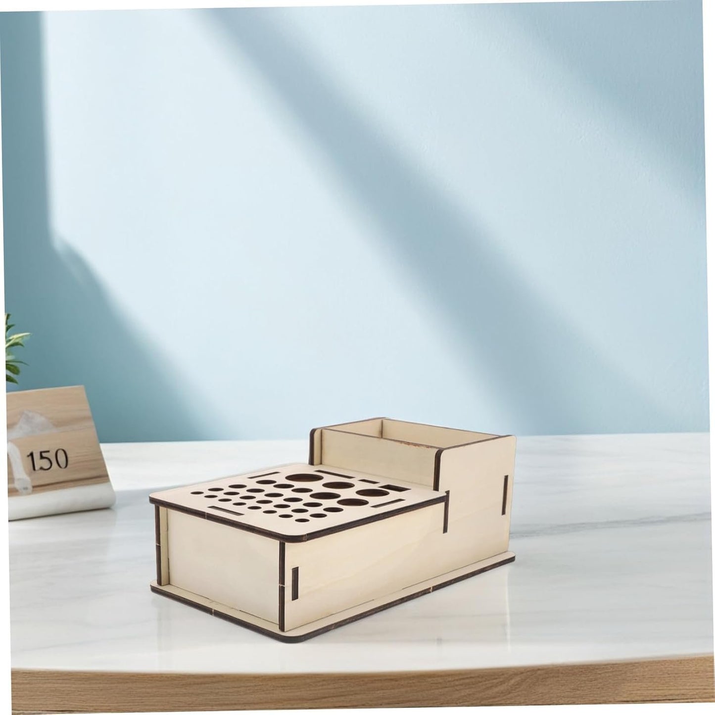 Generic Wooden PU Craft Tool Holder Efficient Organization for DIY Projects Versatile Storage Rack for Crafting Tools Unique Aesthetic Design Minimalist Style Workspace