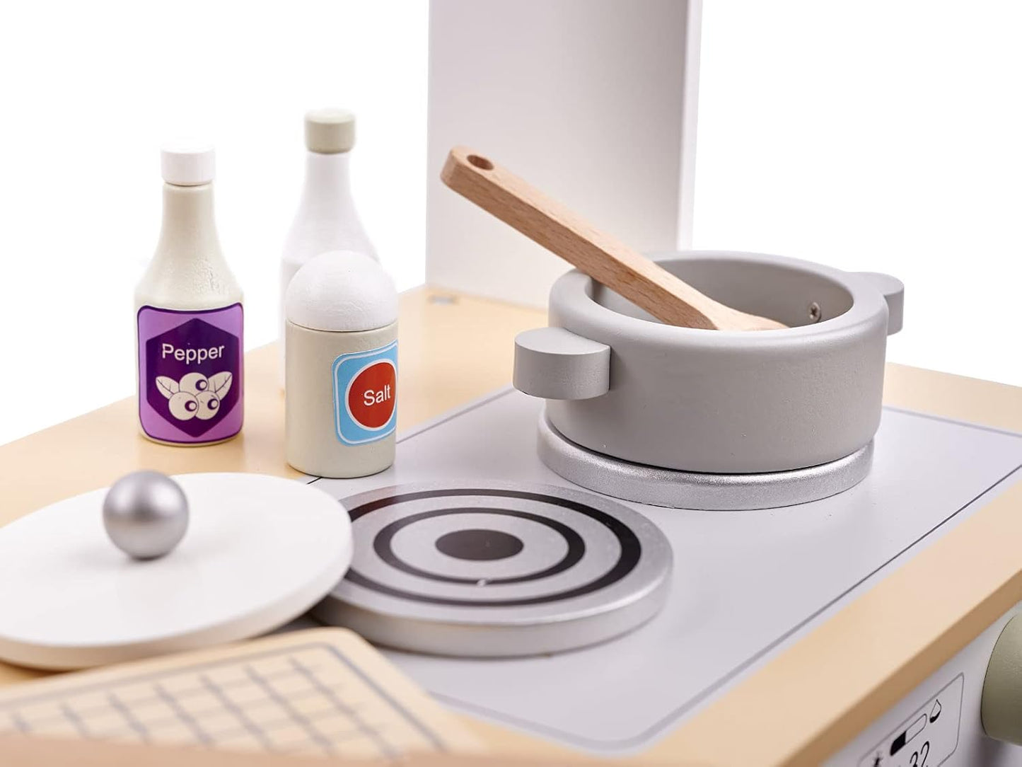 Children's Wooden Kitchen with Oven and Sink (Model 4)