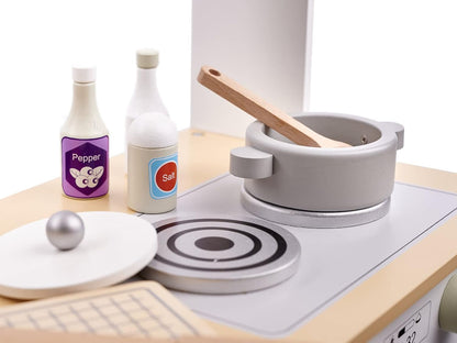 Children's Wooden Kitchen with Oven and Sink (Model 4)