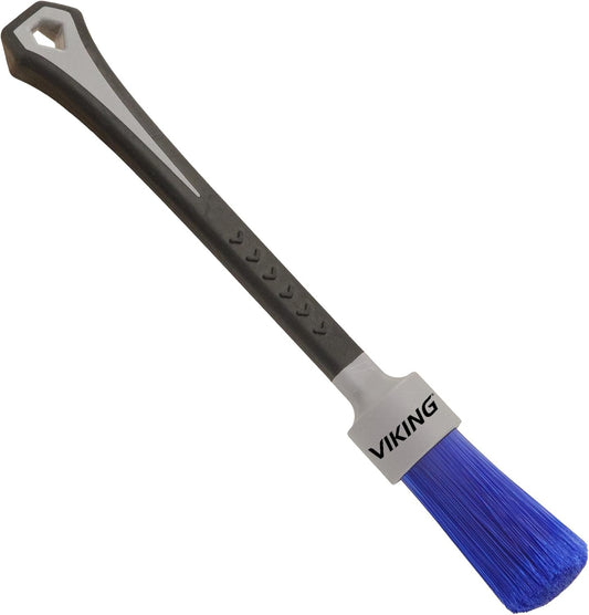 VIKING Cleaning Brush for Lug Nuts, Wheel Brush for Car Detailing Kit, Grey, 8.5 Inch x 1 Inch