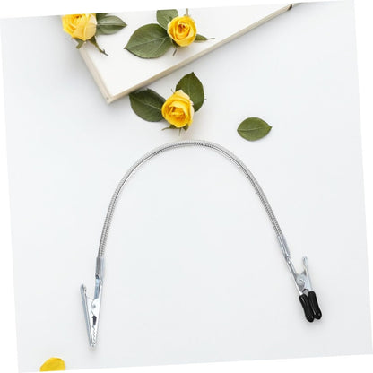 MINAOLULUS 3pcs Flexible Soldering Wire Holding Tool Nonslip Alligator Clamps for Electronics Repair Bendable Clip Holder for Workspace Organization and Precision Tasks