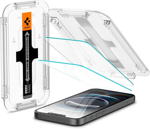 Spigen Tempered Glass Screen Protector [GlasTR EZ FIT] designed for iPhone 16e / iPhone 14 / iPhone 13 Pro/iPhone 13 [Sensor Protection / 2 Pack]