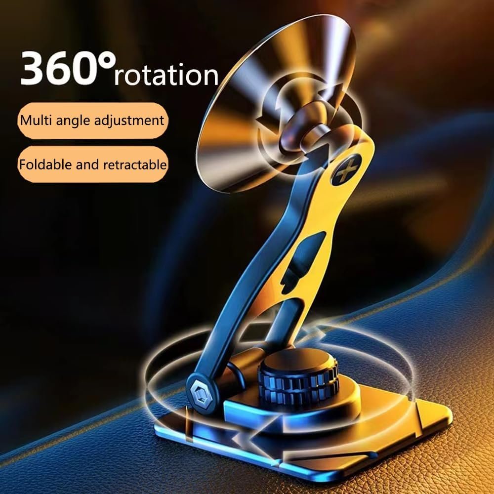 JXBCGAL Car Phone Holder, Magnetic Mobile Phone Holder, 360° Dashboard Phone Holder Compatible with Smartphones Like iPhone
