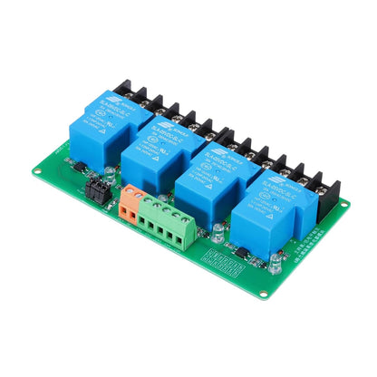 MECCANIXITY 1 Pcs DC 5V 4 Channel Relay Module Switch Boards Shield 30A High or Low Level Trigger for Electronics Industrial Home Automation