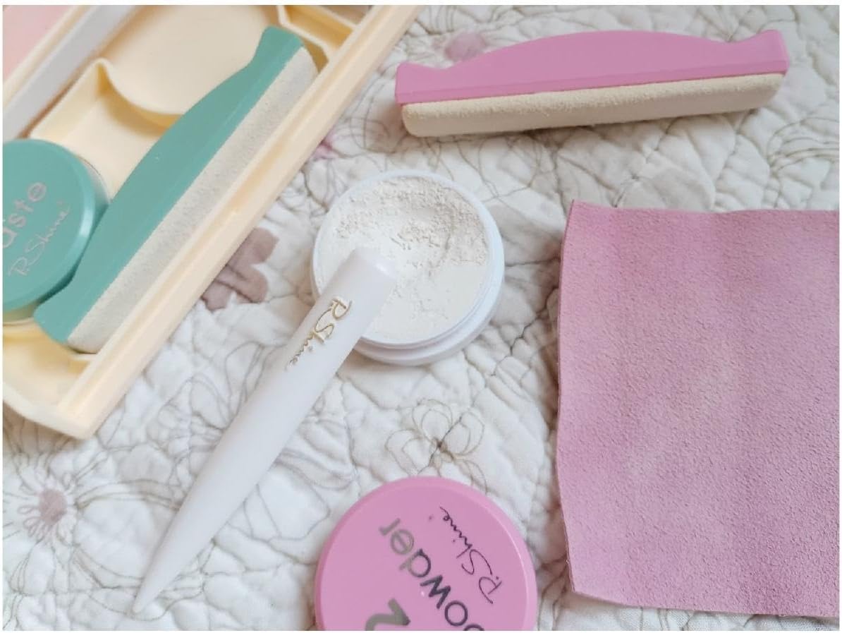 P-SHINE - Professional Japanese Nail Care Manicure Kit + Instructions for Not Damaging Nails