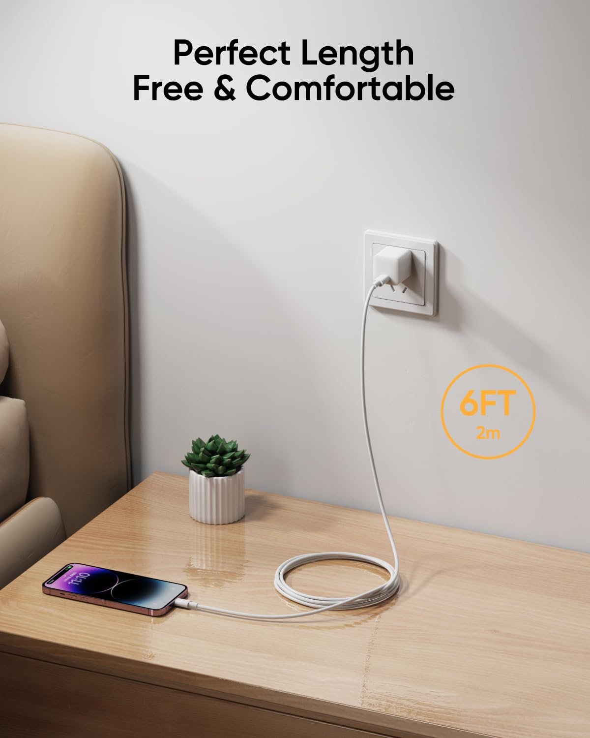 AZMOGDT 5Pack 6FT Long Lightning Cable Fast Charging iPhone Charger Cord for iPhone 14 13 12 11 Pro Max XR XS X 8 7 6 Plus SE, iPad