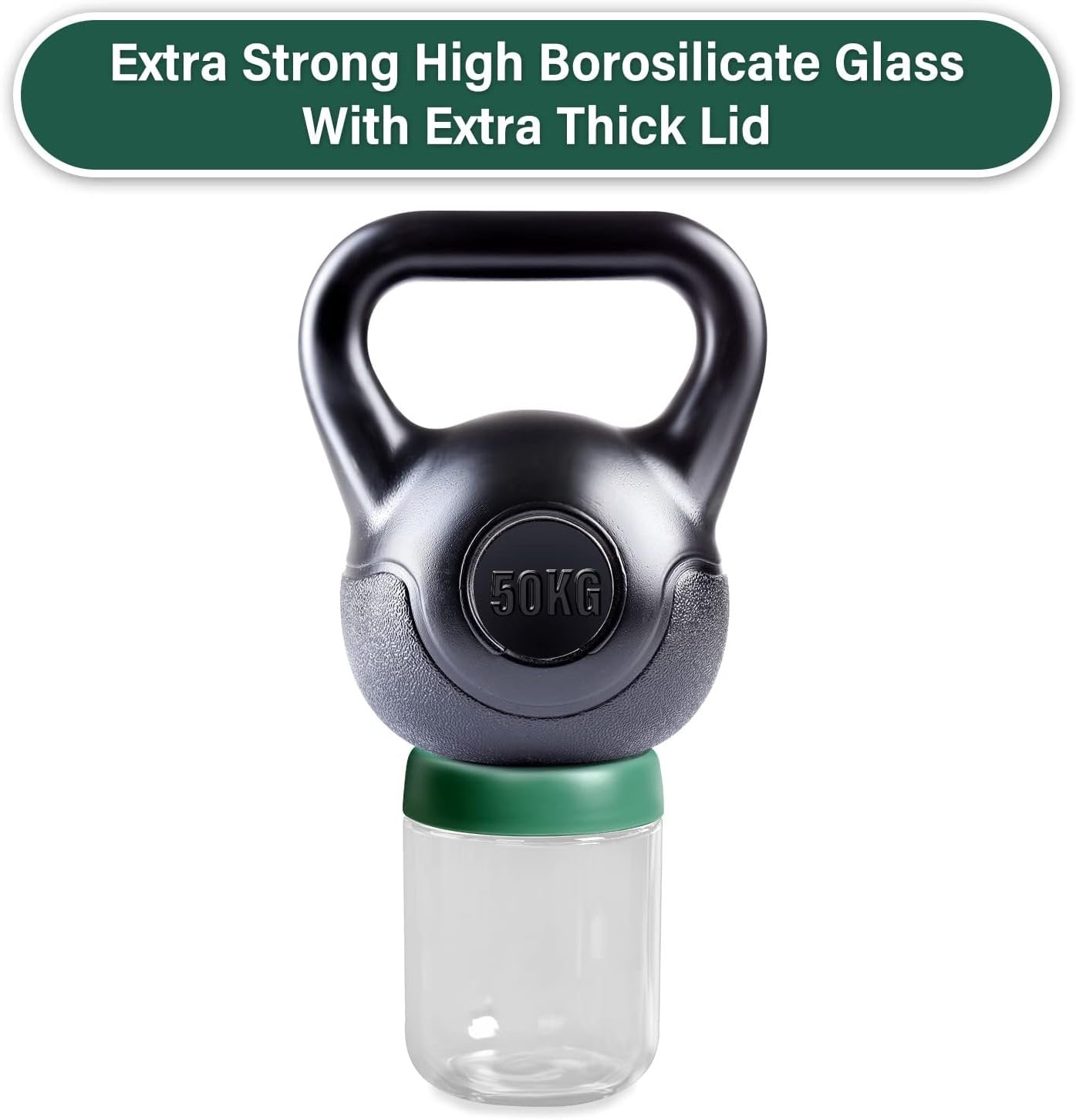 EONJOE 4-Pack 10oz Small Glass Jars with Lids Overnight Oats Meal Prep Salad Food Cereal Snacks Containers Pudding Yogurt Storage Airtight