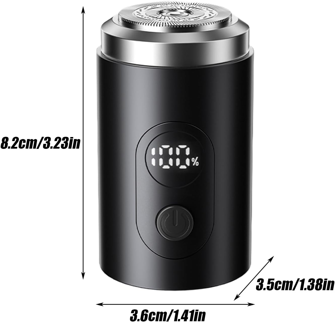 Men Electric Razor, Floating Head Beard Trimmer, Waterproof Grooming Tool, Long Battery Digital Shaver for Father, Husband, Boyfriend, Travel Use, 3.23x1.41x1.38 Inches