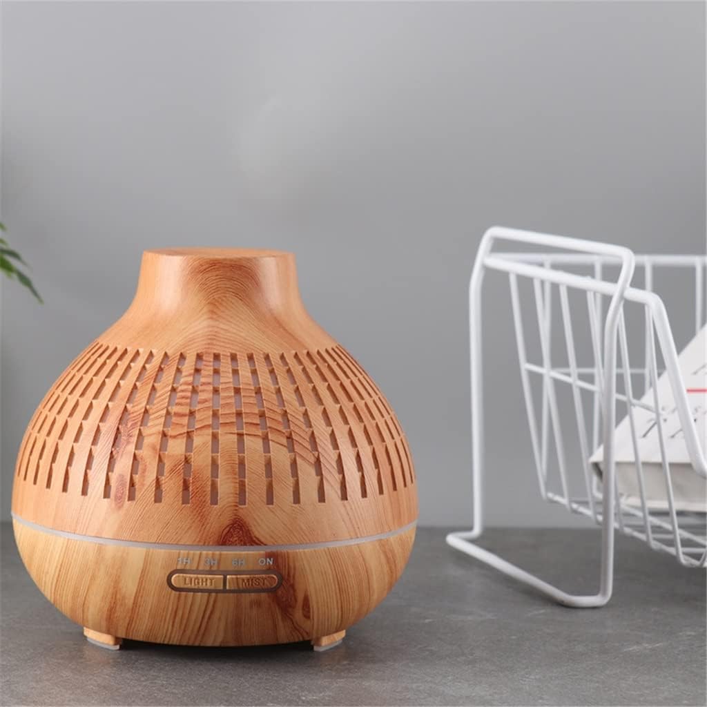 Aroma Diffuser Electric Humidifier Air Humidifier Remote Control Cool Mist Maker Fogger Essential Oil Diffuser LED Lamp(white-Patch five-pointed star4)