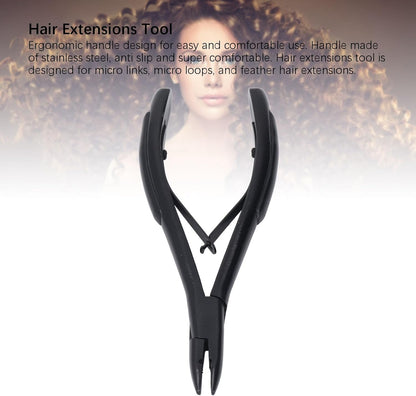 Hair Extension Pliers, Hair Extension Tools, Plier For Micro Nano Ring, Fusion Hair Extensions Plier Stainless Steel Hair Extensions for Micro Links Micro Loops