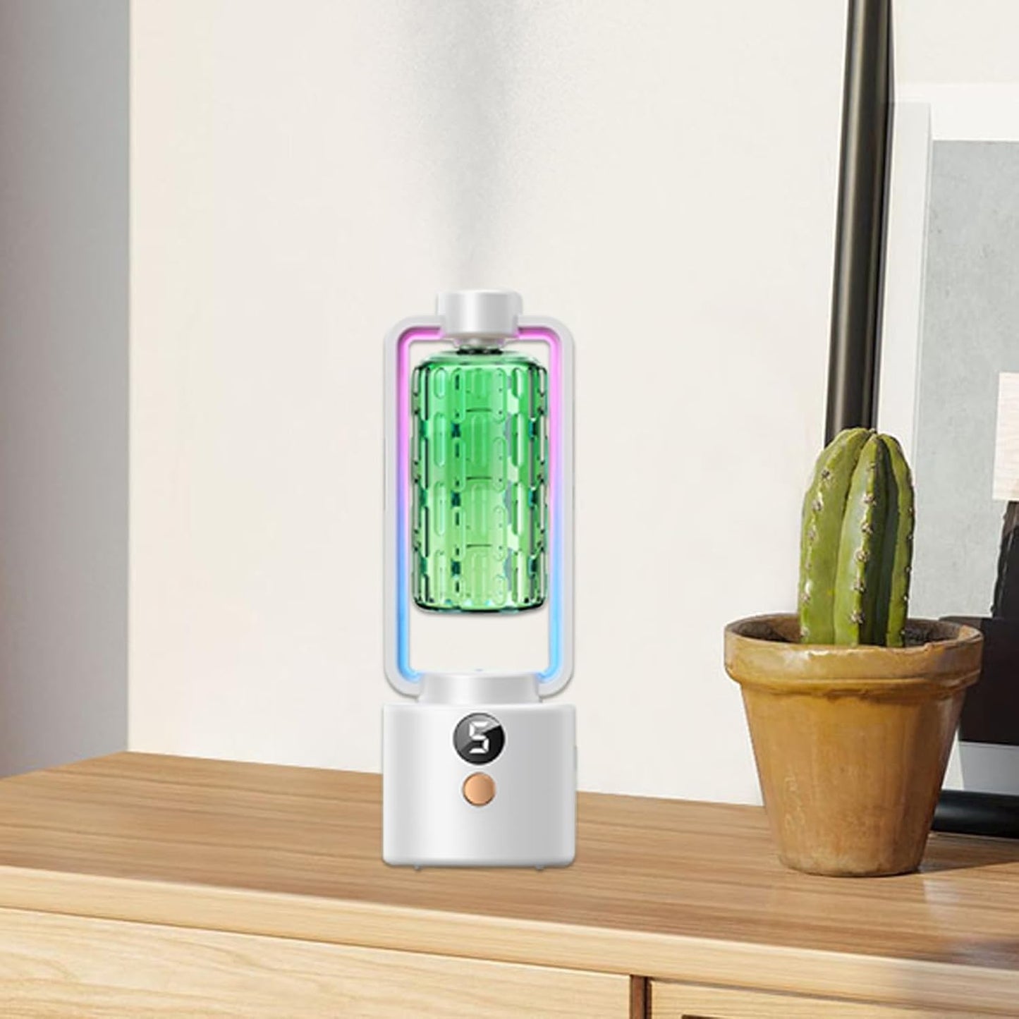 zwxqe Aromatherapy Diffuser, Wall Mounted Oil Diffuser, Smart Timing Air Freshener, Adjustable -Level Modes, Ideal for Yoga Room Toilet Hotel Nursery Indoor Use