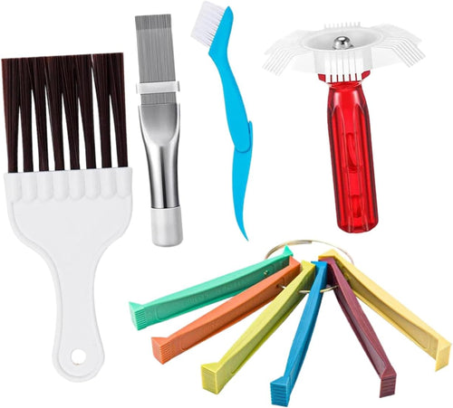 TINEASUR 1Set Air Conditioner Fin Combs Condenser Brushes Radiator Cleaners for Fin Combing Essential Tools for Maintenance and Cleaning